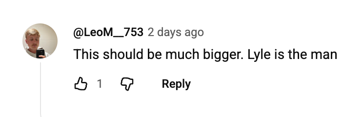 Viewer comment
