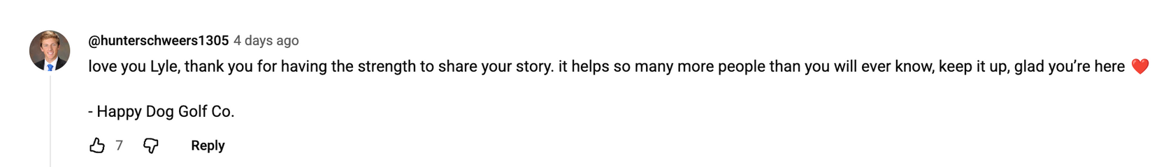 Viewer comment