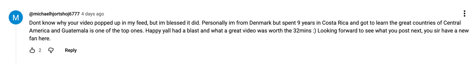 Viewer comment