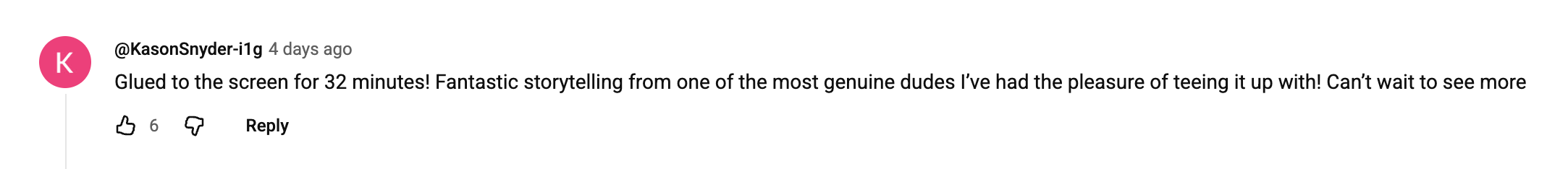 Viewer comment